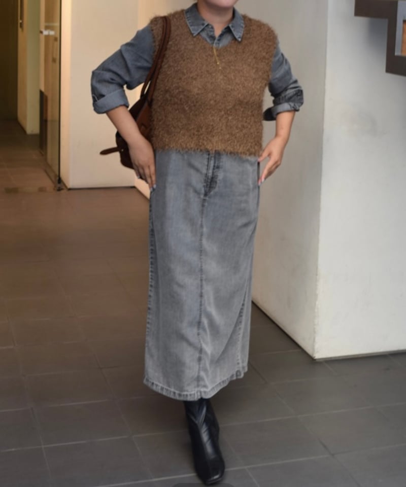 インゲボルグワンピースデニムテンセル 接触冷感】テンセルデニムワンピース DECOY｜クロスプラス公式通販サイト