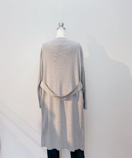 綿ニットロングカーディガン