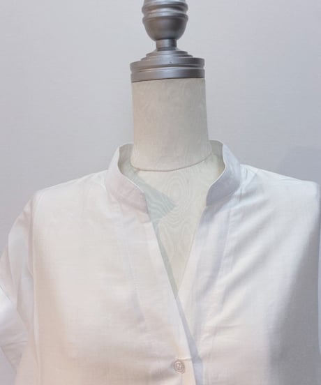スキッパー ベーシック 半袖ロングシャツ