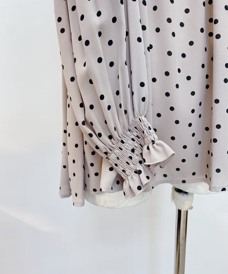 ドットシャーリングシャツ