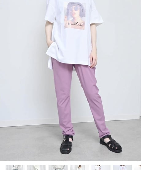 ハイテンションストレッチパンツ(リボン有り)
