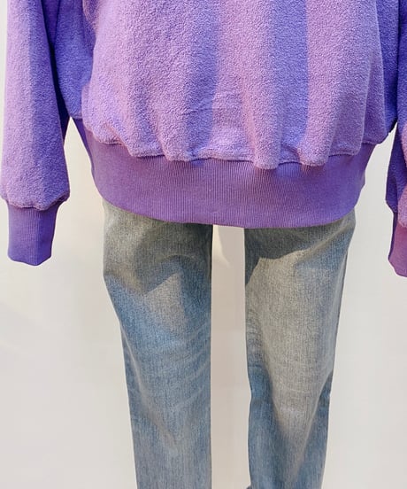 パイルジャージー・プルオーバーパーカー・zip-up