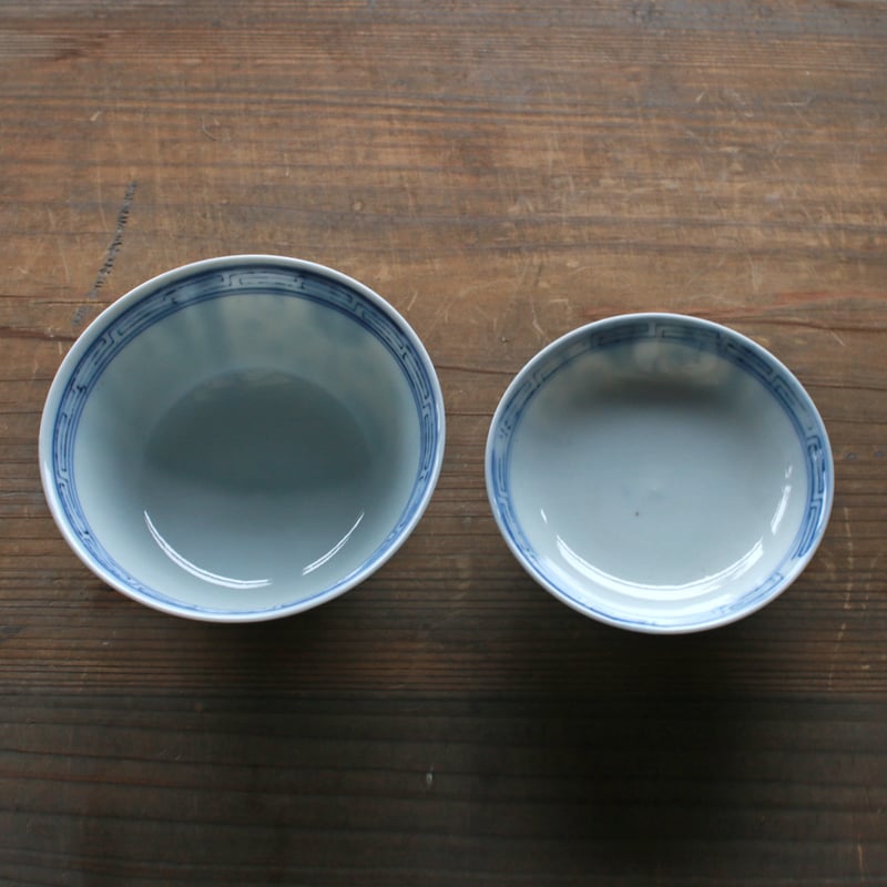 文様のおせち｜金彩茶碗 | 土井見世 古道具店