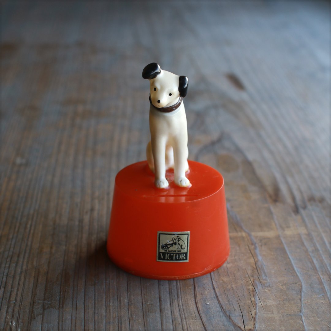 ビクター ニッパー君 置物と貯金箱のセット