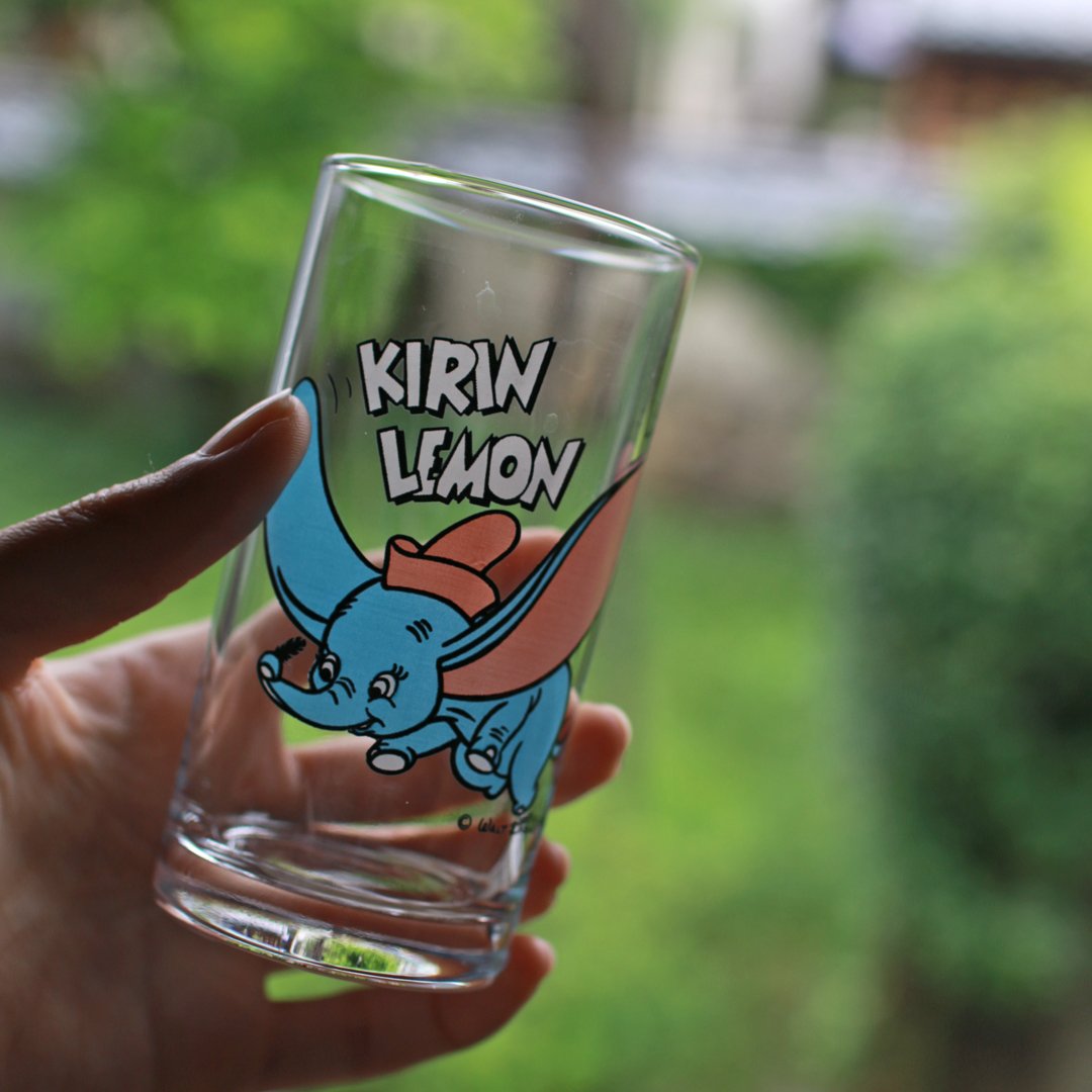 KIRINLEMON（キリンレモン）ダンボのグラス｜ディズニー | 土井見世