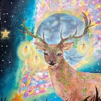 星降る夜と鹿