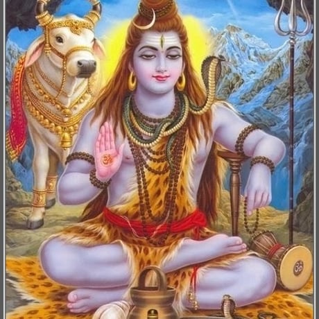インドの神様 シヴァ神 お守りカード[013] India God【Siva】Small Card (Charm)