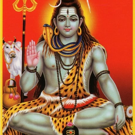 インドの神様 シヴァ神 お守りカード[001] India God【Siva】Small Card (Charm)