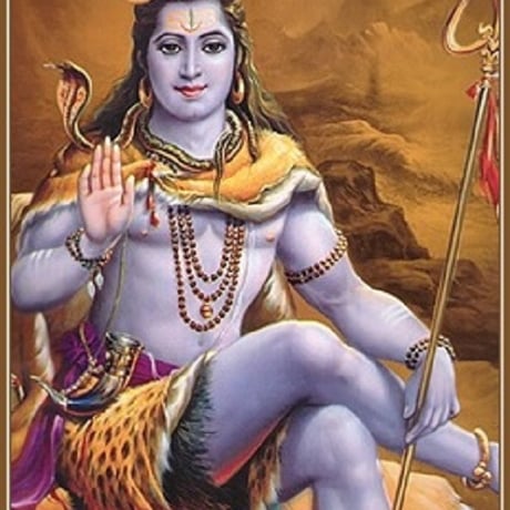インドの神様 シヴァ神 お守りカード[018] India God【Siva】Small Card (Charm)