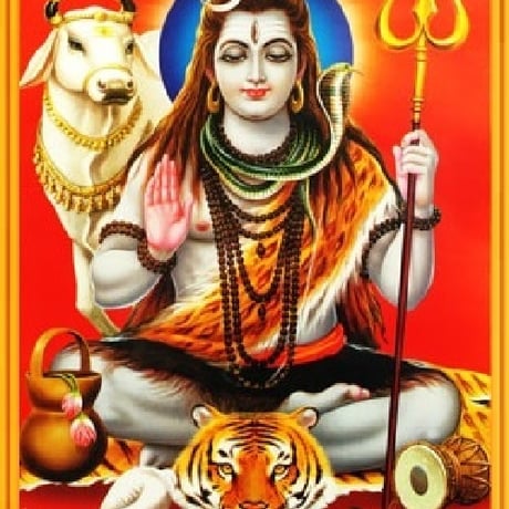 インドの神様 シヴァ神 お守りカード[012] India God【Siva】Small Card (Charm)