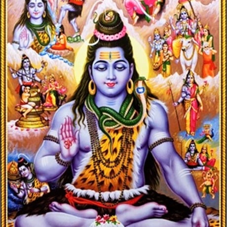 インドの神様 シヴァ神 お守りカード[003] India God【Siva】Small Card (Charm)