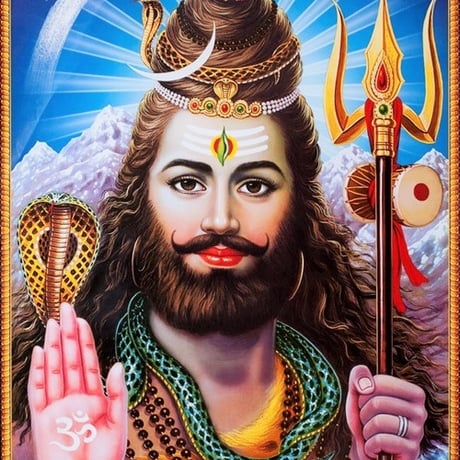 インドの神様 シヴァ神 お守りカード[008] India God【Siva】Small Card (Charm)