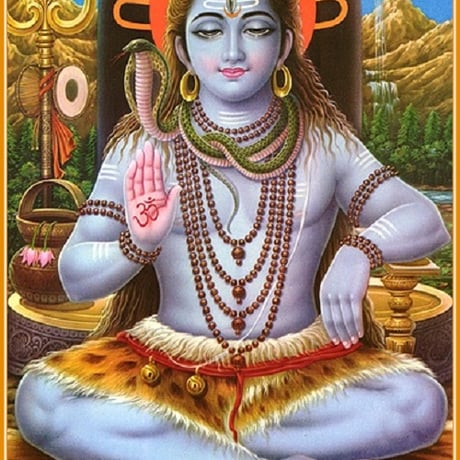 インドの神様 シヴァ神 お守りカード[019] India God【Siva】Small Card (Charm)