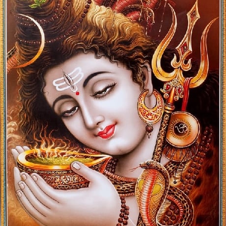 インドの神様 シヴァ神 お守りカード[007] India God【Siva】Small Card (Charm)