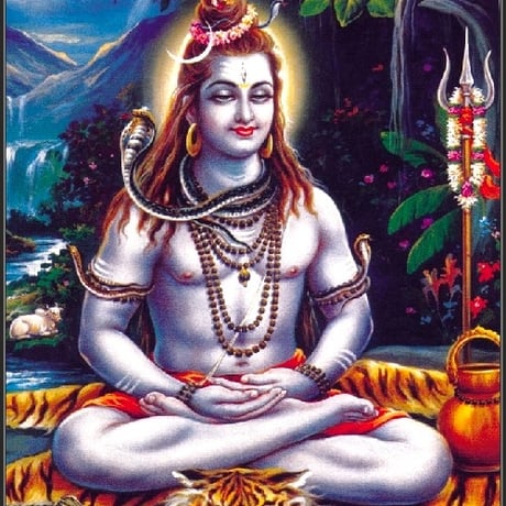 インドの神様 シヴァ神 お守りカード[017] India God【Siva】Small Card (Charm)