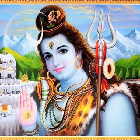 インドの神様 シヴァ神 お守りカード[010] India God【Siva】Small Card (Charm)