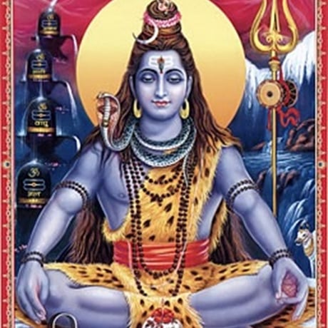 インドの神様 シヴァ神 お守りカード[005] India God【Siva】Small Card (Charm)