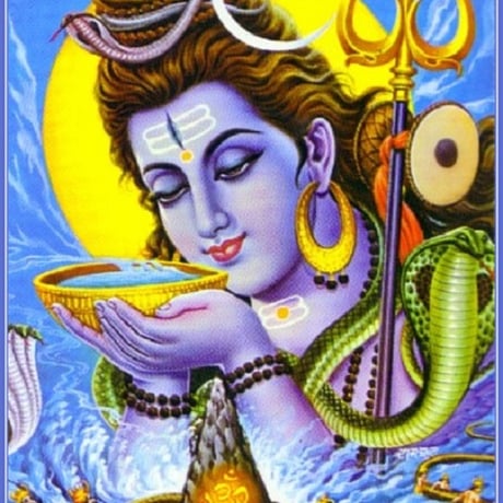 インドの神様 シヴァ神 お守りカード[016] India God【Siva】Small Card (Charm)