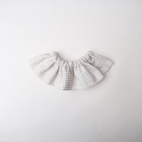 【展示のみ】ホワイトチェックのフリルスタイ