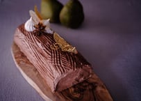 【online lesson】洋梨とチョコレートのブッシュドノエル