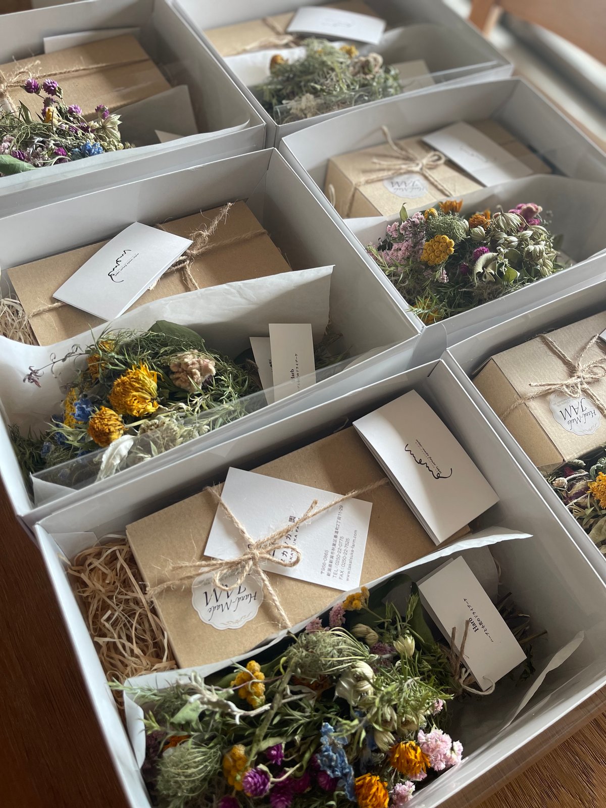 夏のギフトセット | oder-made flower label momo