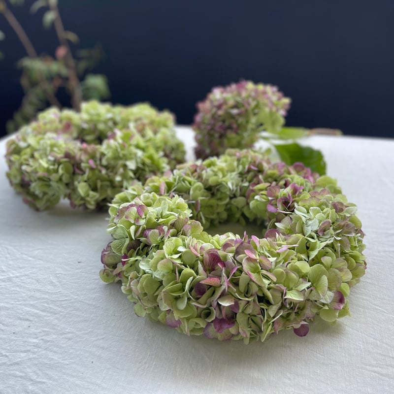 どんぐりアート♡あ〜した天気になぁ〜れ紫陽花メモスタンド