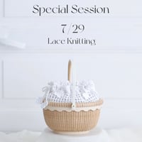 Special Session Lace Knitting　(レース編みのポーチ作り)