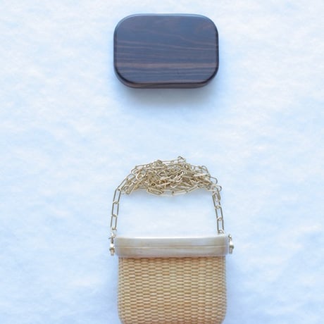 CHANEL TYPE BASKET Sサイズ の お材料　エボニー リム＆リッド