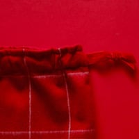 ナンタケットバスケット用ポーチ赤チェック　L
