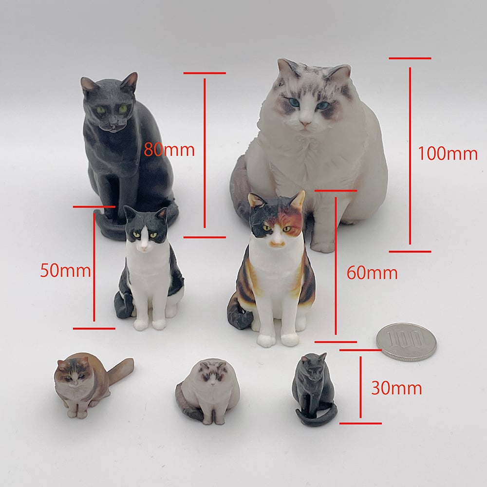 3Dねこフィギュア ― 写真1枚でつくる、おうちのねこをそのまま立体化