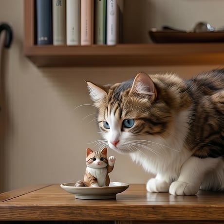 一枚の写真から　『３D招きねこフィギュア』　ねこ以外もOK！