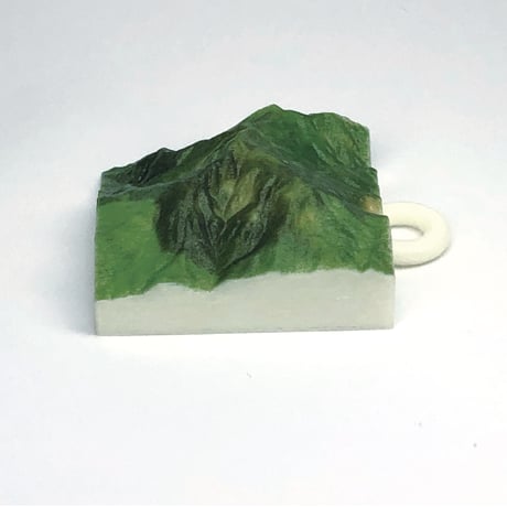 31.「雨飾山」 日本百名山コレクション 【国土地理院3Dデータ使用】3Dプリント 3x3cm