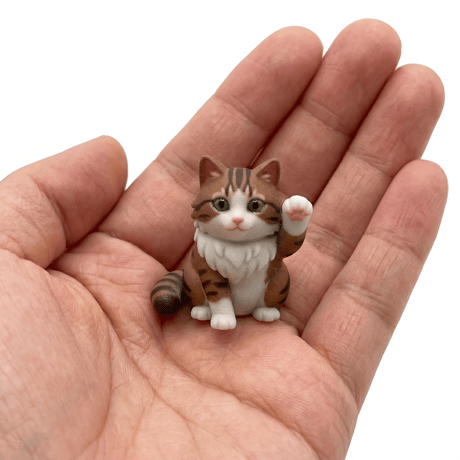 一枚の写真から　『３D招きねこフィギュア』　ねこ以外もOK！