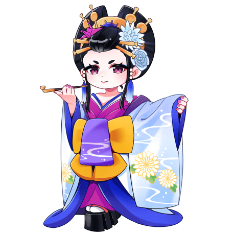 日本の歴史 【艶やかなる幻影 ― 花魁フィギュア】～白涼澪音(しらすずみおね)～
