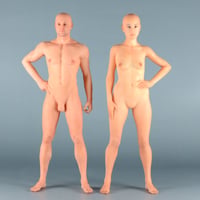【12" 】立ちポーズ　全裸人体模型　30.5 cm