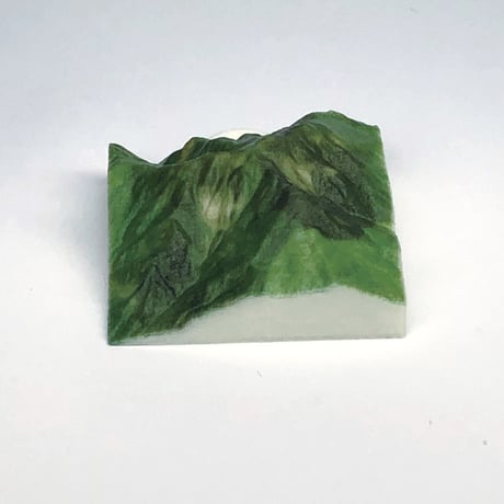 31.「雨飾山」 日本百名山コレクション 【国土地理院3Dデータ使用】3Dプリント 3x3cm