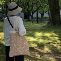 可愛い鹿の子模様のエコバッグ【OTOMO　TOTEBAG】