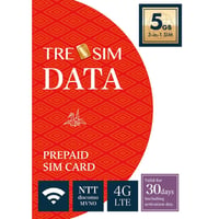 【30日間 5GB】日本国内用SIMカード（TRE SIM）