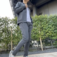 ジップブルゾンセットアップ(ムジグレー)
