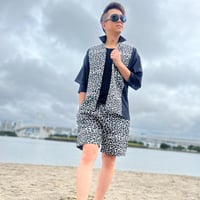 ヒョウ柄シャツ(S)セットアップ