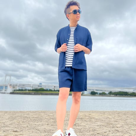ワッフルシャツ(S)セットアップ