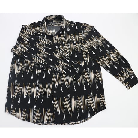 ジオメ柄シャツ(L)セットアップ