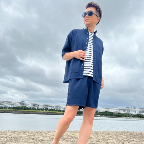 ワッフルシャツ(S)セットアップ