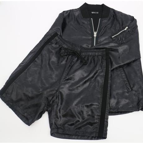 ジップブルゾン(L)セットアップ(カモフラ柄)