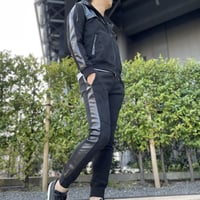 スウェード×レザーセットアップ