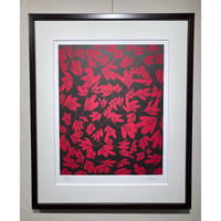 作品「お花畑」リトグラフ