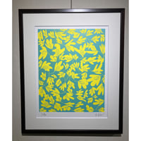 作品「お花畑」リトグラフ