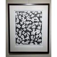 作品「お花畑」リトグラフ