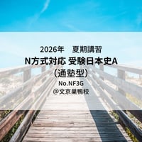 【2026年夏期講習】受験日本史A（通塾型）