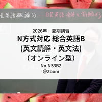 【2026年夏期講習】日大N方式対応 総合英語B(英文読解・英文法)（オンライン型）